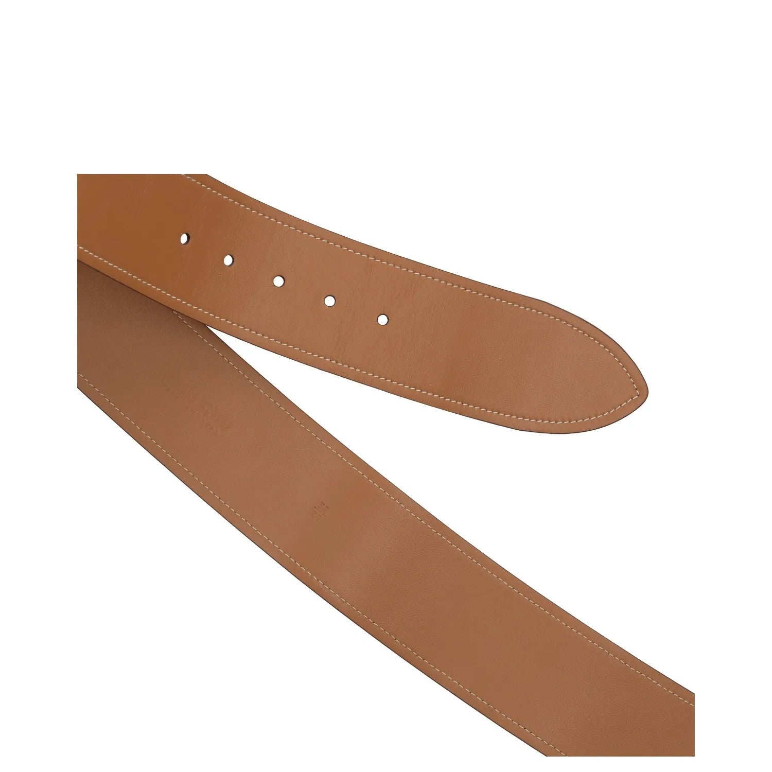 MIU MIU Womens Waist Belt 6Cm Wide Calf Leather Brown Gold Hardware 80 RRP 535 — View 10