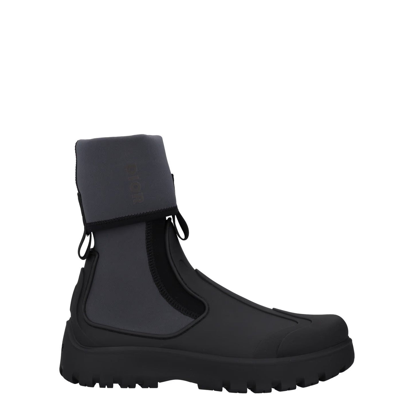 DIOR HOMME Mens Garden Rain Boots Black Synthetic Waterproof UK 12 RRP 855