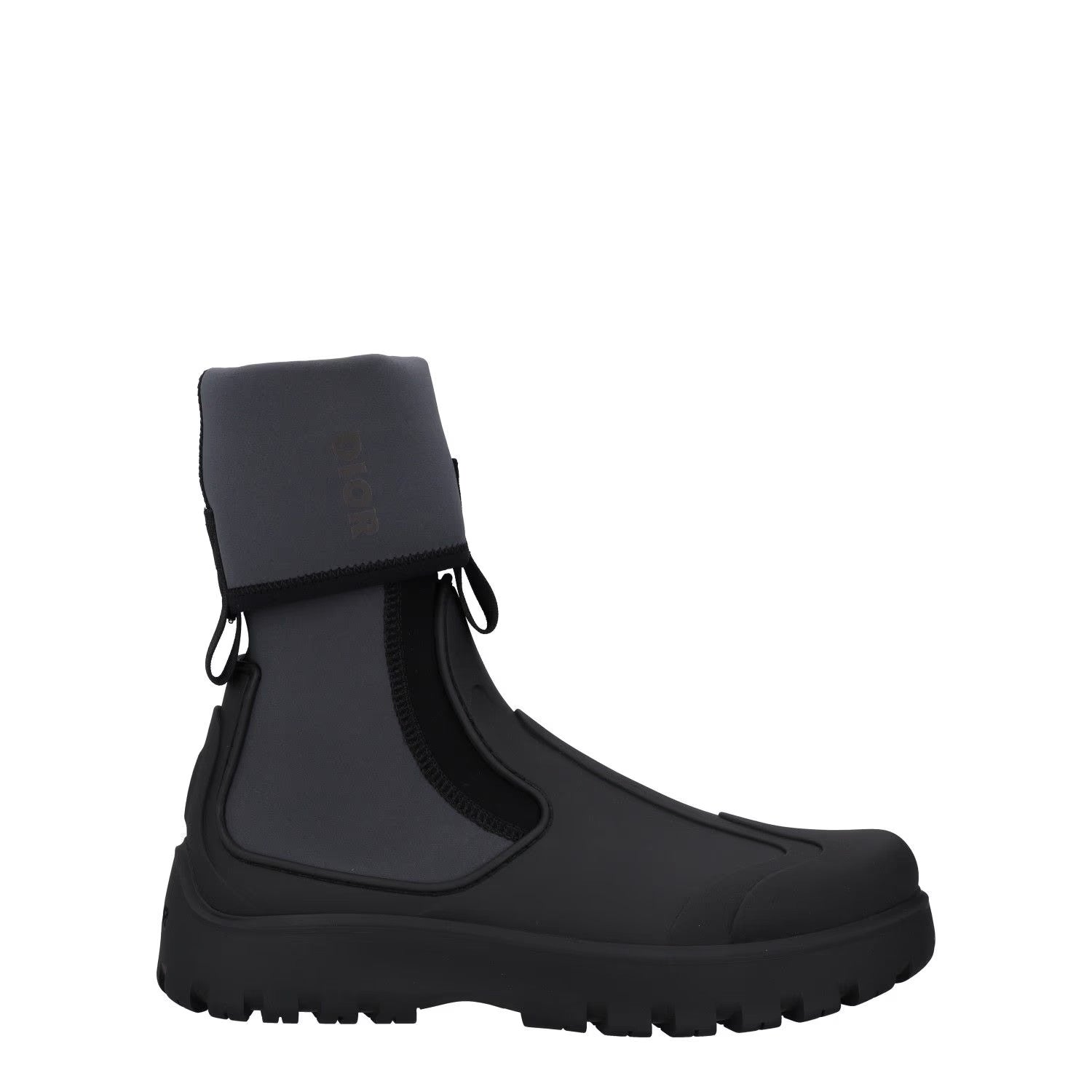 DIOR HOMME Mens Garden Rain Boots Black Synthetic Waterproof UK 12 RRP 855