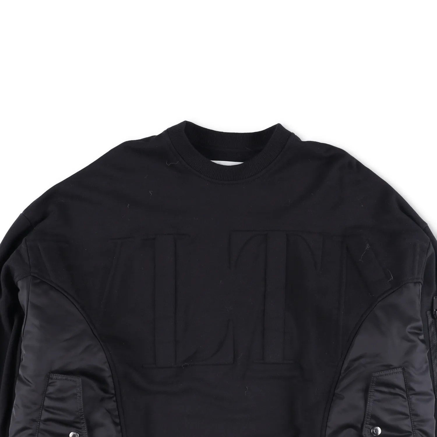 VALENTINO Mens Jumper Cotton Polyester Blend Black Crew Neck Size M RRP 1400 — View 2