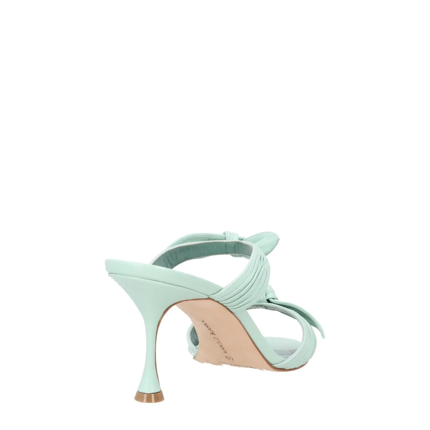 MANOLO BLAHNIK Womens Lollo 70 High Heel Double Strap Sandal Leather UK7 RRP 909 — View 6