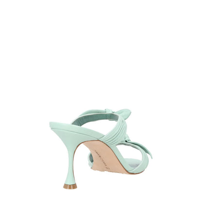 MANOLO BLAHNIK Womens Lollo 70 High Heel Double Strap Sandal Leather UK7 RRP 909 — View 6