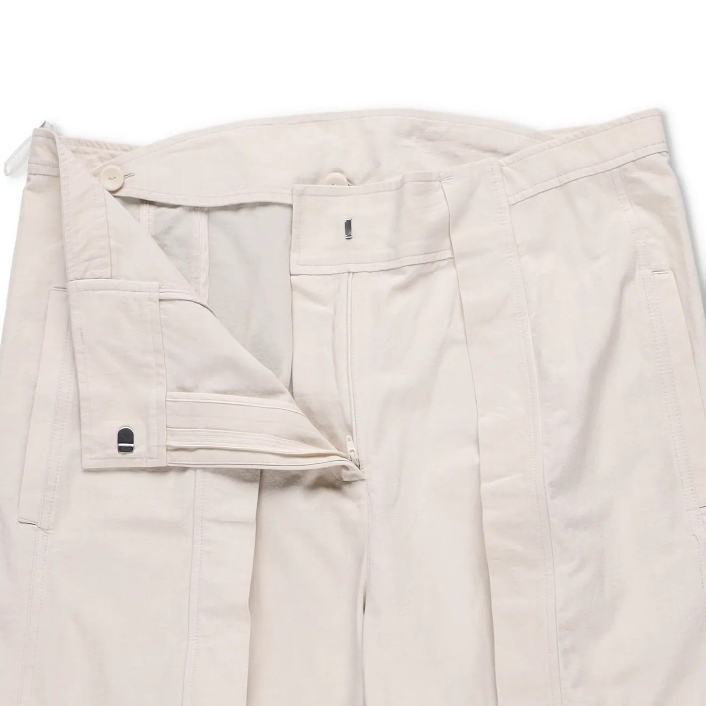 CHRISTOPHER ESBER Women Cocosolo Trousers Putty Slim Leg Beige Pleated 12 RRP540 — View 5