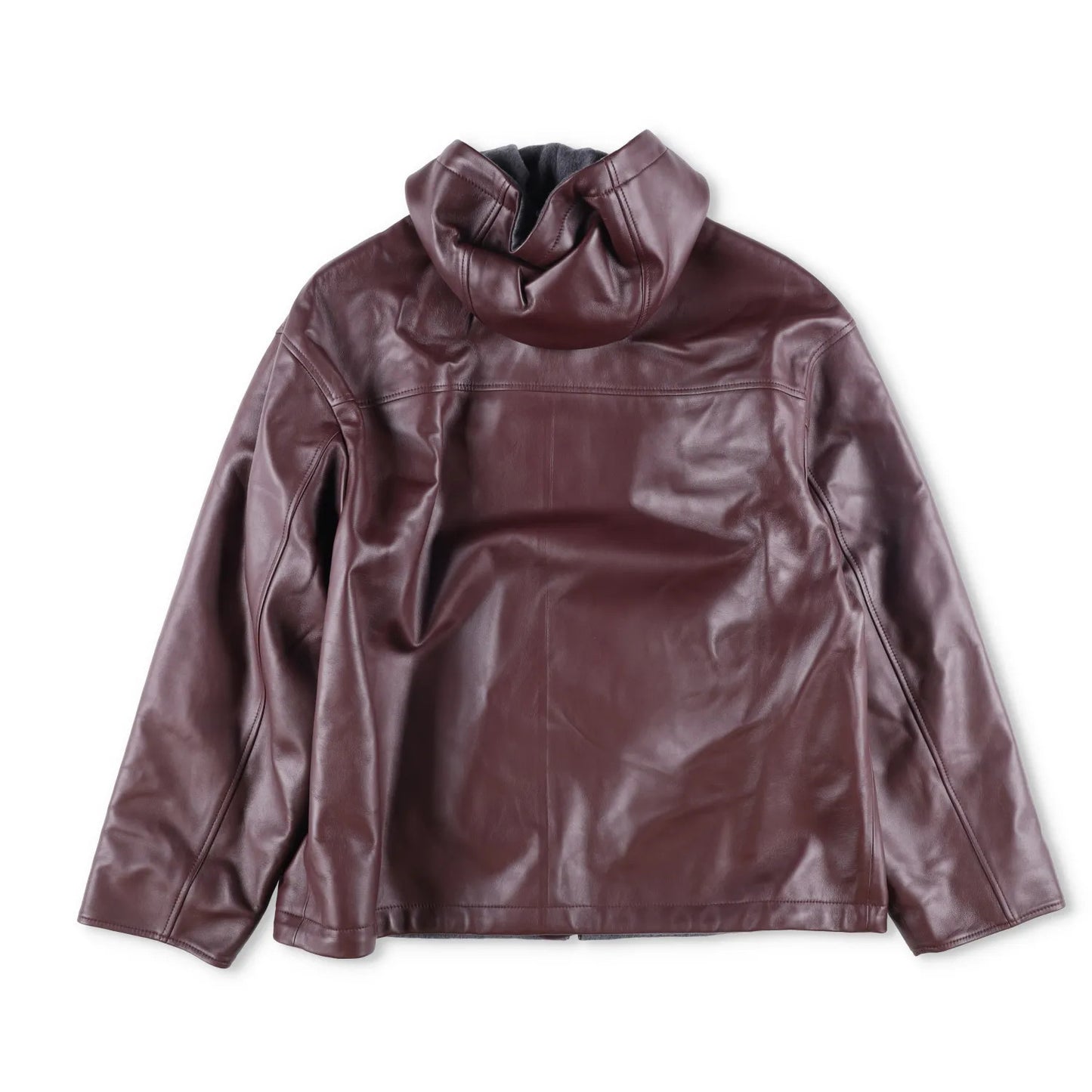 BOTTEGA VENETA Mens Nappa Wool Blouson Bomber Jacket Red Burgundy Size L RRP4900 — View 4