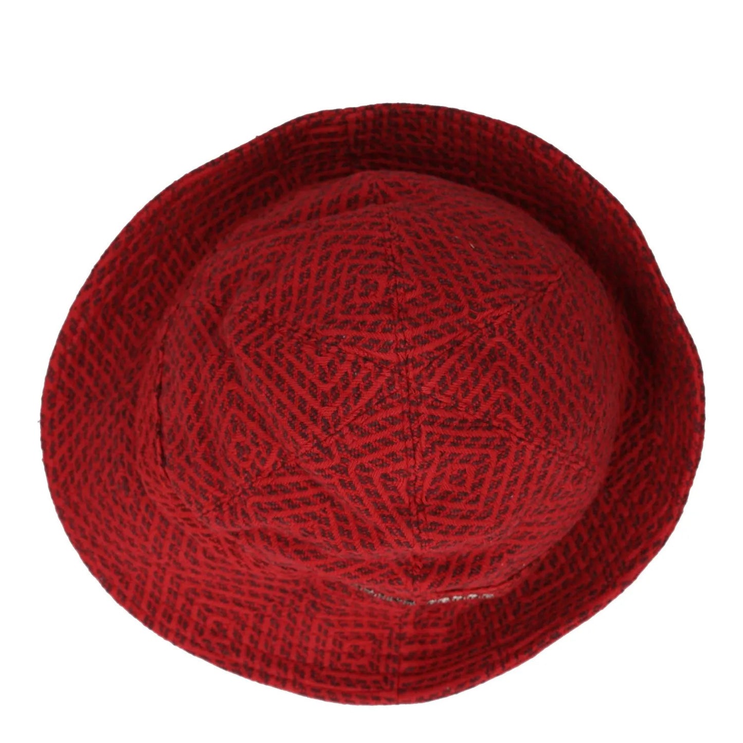 MARINE SERRE Womens Hat Red Cotton Geometric Design Logo One Size RRP 450 — View 7