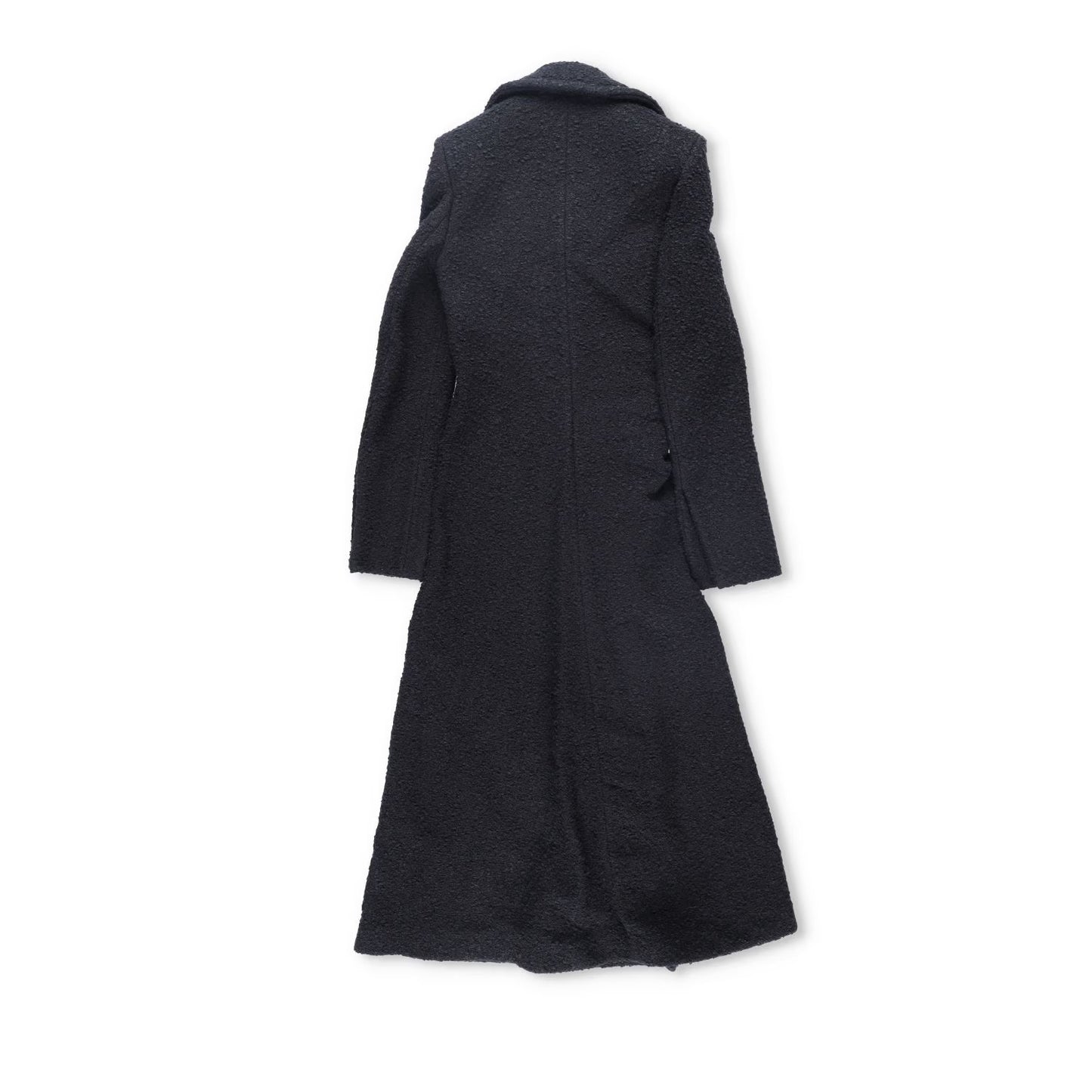 BOTTEGA VENETA Womens Black Double Breasted Overcoat Cotton Blend 38 RRP 3500 — View 5