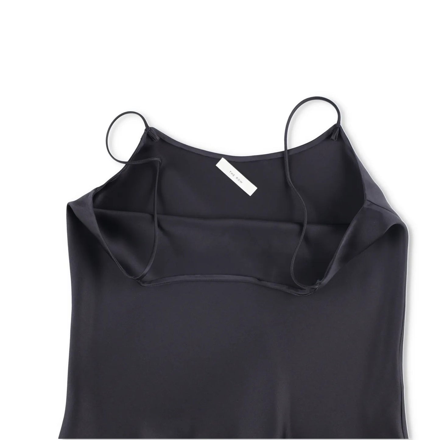 THE ROW Womens Biggins Top Silk Camisole Tank Black Spaghetti Strap S RRP 1430 — View 5