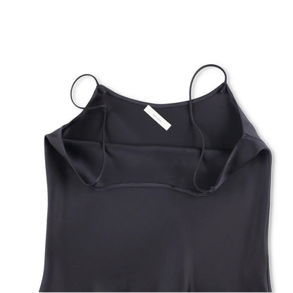 THE ROW Womens Biggins Top Silk Camisole Tank Black Spaghetti Strap S RRP 1430 — View 5