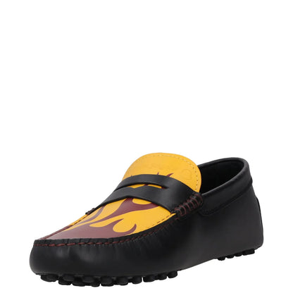 MONCLER GENIUS X PALM Mens Gommino Loafers Brown Casual Slip On UK 8 RRP 505 — View 3