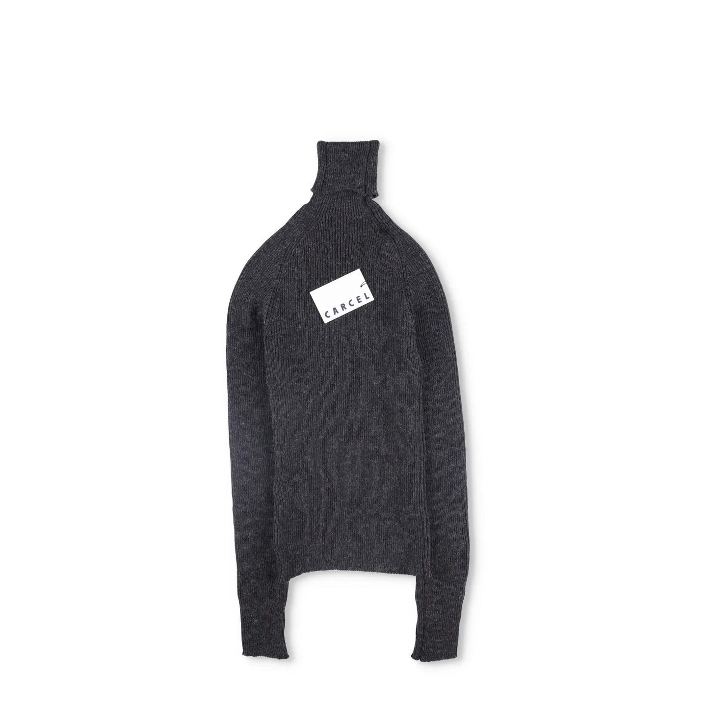 CARCEL Womens Turtle Neck Jumper Baby Alpaca Wool Pullover Grey Size 3 RRP 300 — View 5