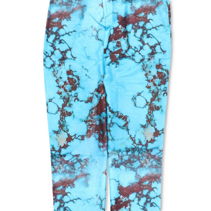 LOUISA BALLOU Womens Trousers Wide Straight Leg Turquoise Stone Blue XS RRP 510 — View 3