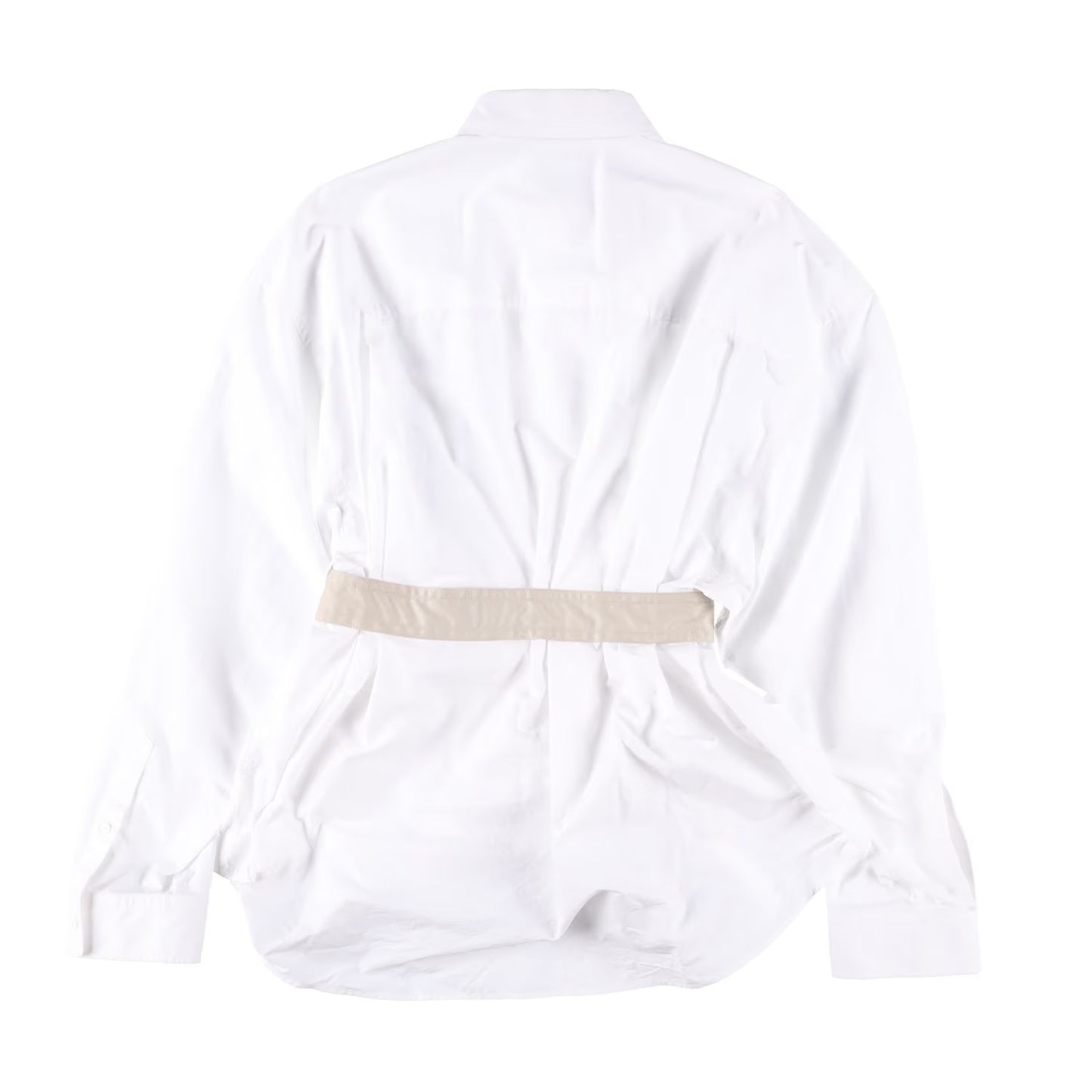 BALENCIAGA OWN BUY Womens Layered Shirt Button-Up White Size 3 RRP 1219.9 — View 10