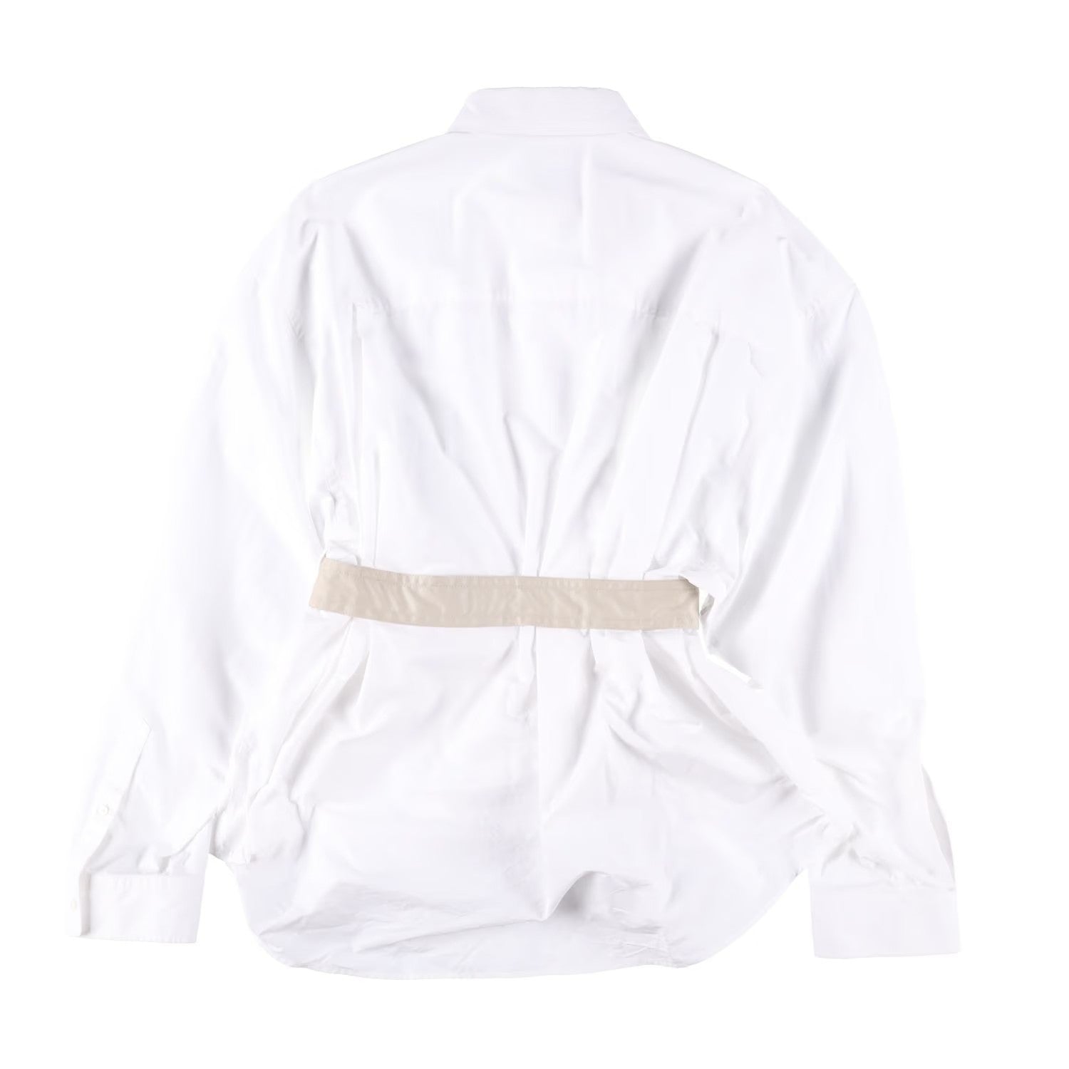 BALENCIAGA OWN BUY Womens Layered Shirt Button-Up White Size 3 RRP 1219.9 — View 10