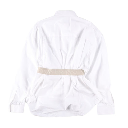 BALENCIAGA OWN BUY Womens Layered Shirt Button-Up White Size 3 RRP 1219.9 — View 10
