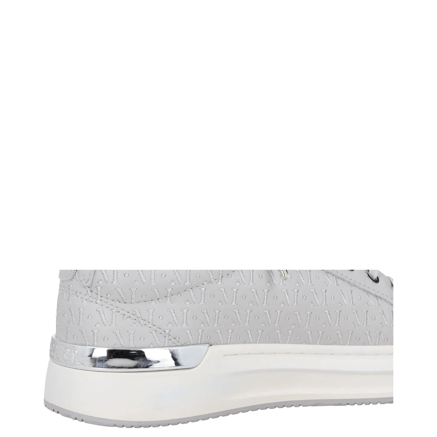 MALLET Mens Trainers Grey Leather Low Top Lace Up White Sole UK 6 RRP 185 — View 8