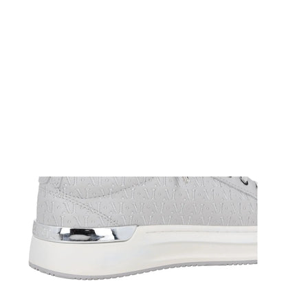 MALLET Mens Trainers Grey Leather Low Top Lace Up White Sole UK 6 RRP 185 — View 8