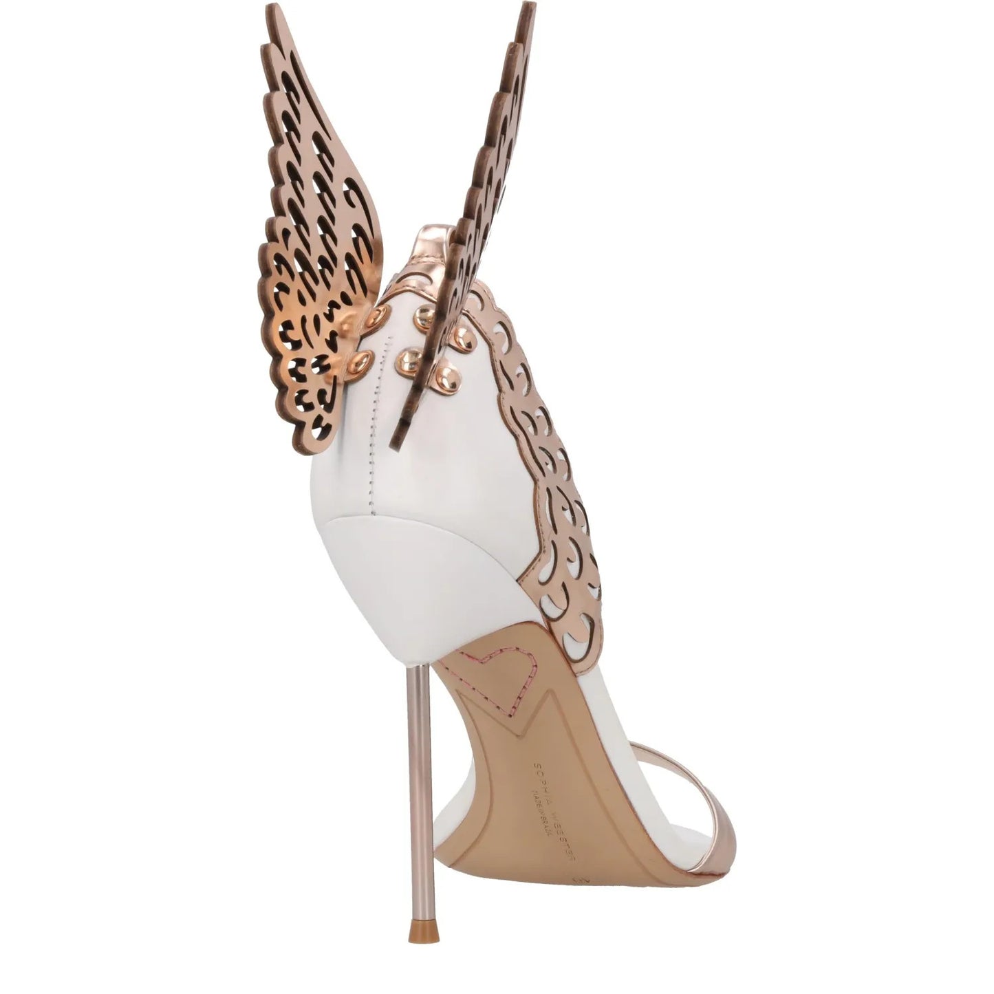 SOPHIA WEBSTER Evangeline Sandal Leather White Comfort Buckle Closure UK7 RRP580 — View 6