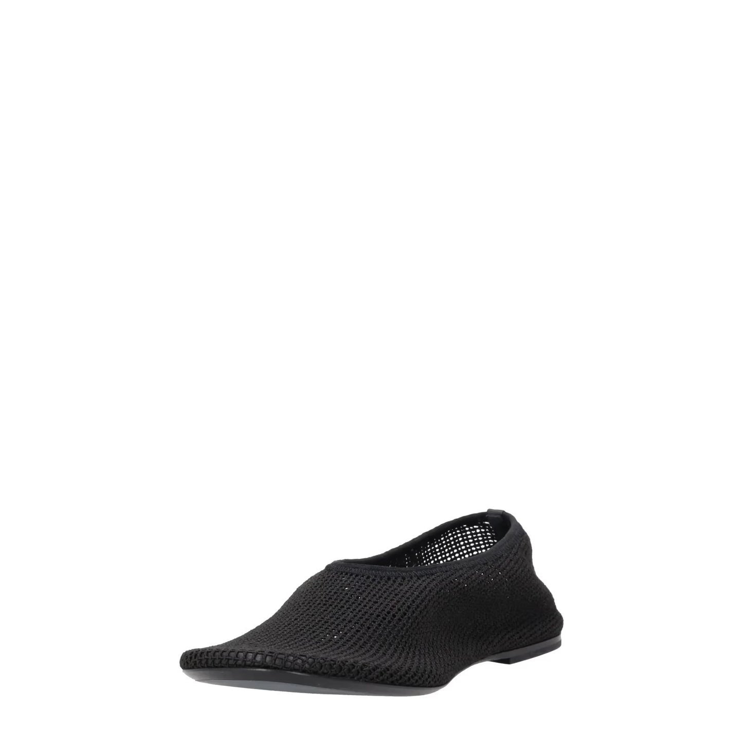KHAITE Womens Marcy Mesh Ballet Flats Black Almond Toe Slip On UK 7 RRP 620 — View 3