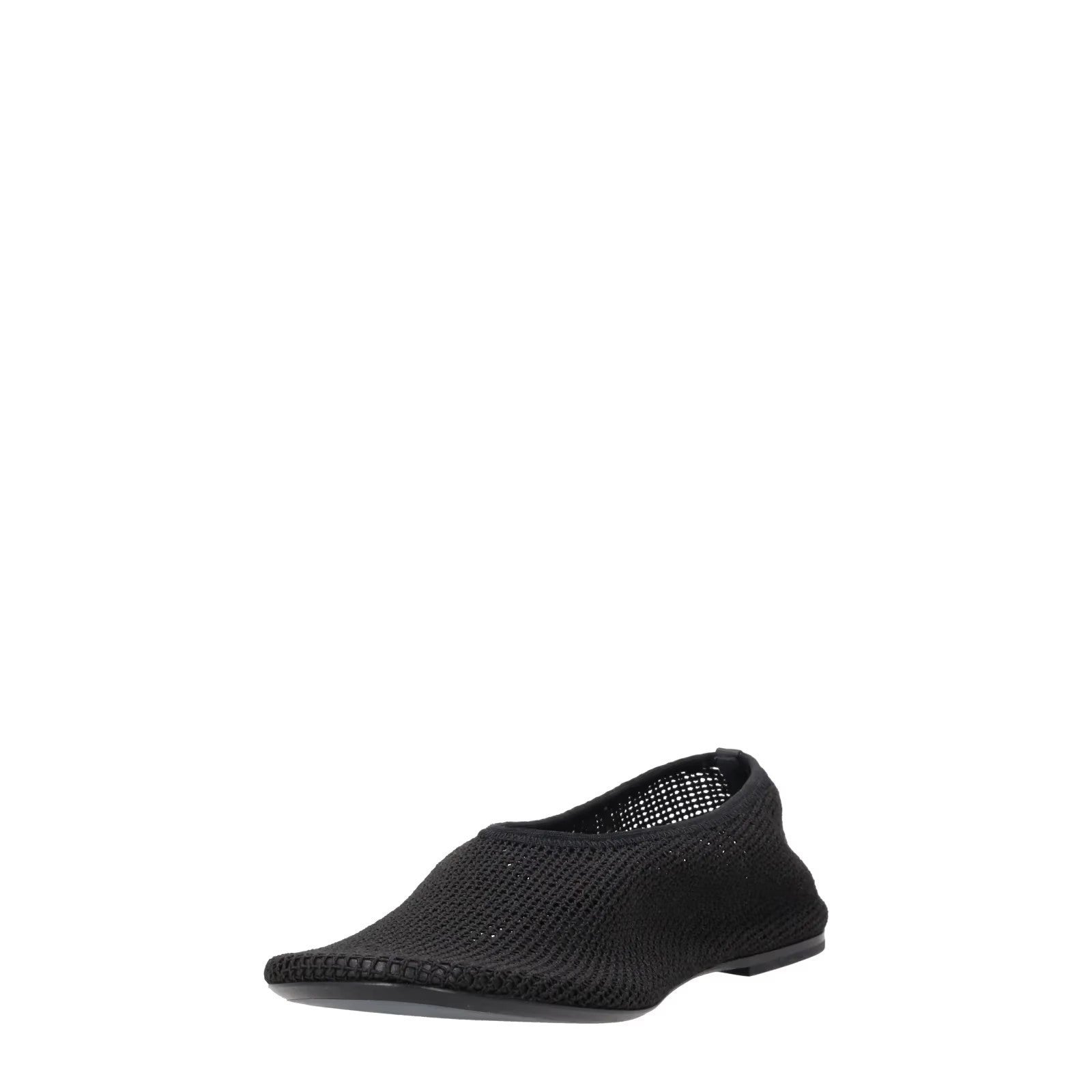 KHAITE Womens Marcy Mesh Ballet Flats Black Almond Toe Slip On UK 7 RRP 620 — View 3