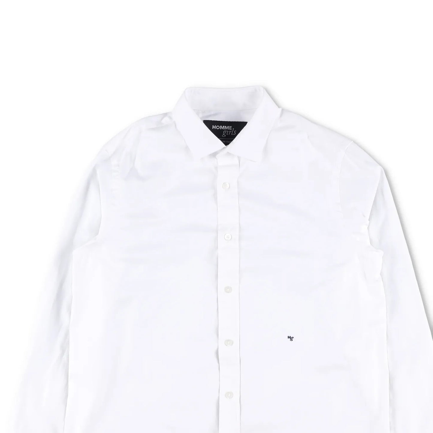 HOMMEGIRLS Womens Classic Shirt Long Sleeves Button-Up White Size M RRP 185 — View 2