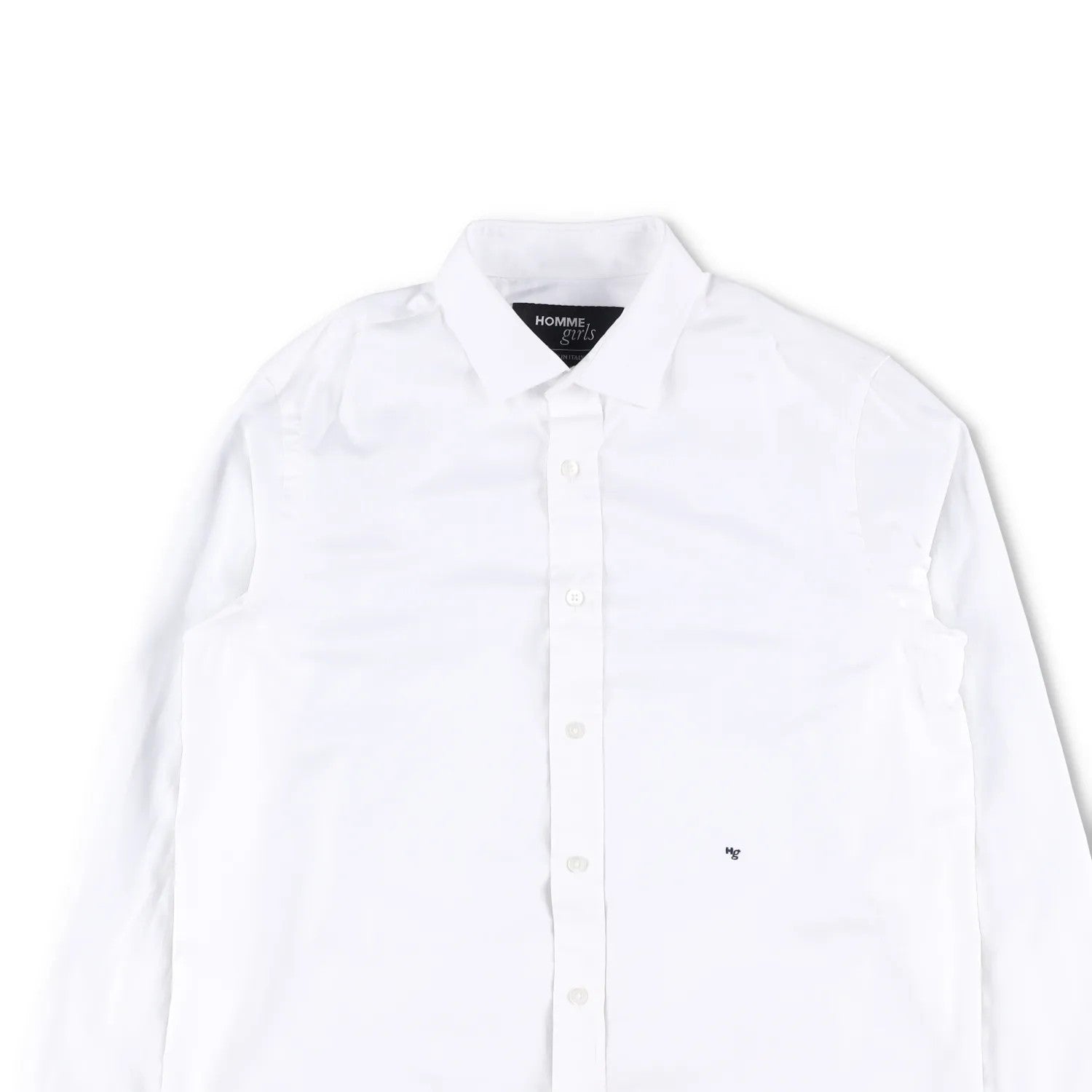 HOMMEGIRLS Womens Classic Shirt Long Sleeves Button-Up White Size M RRP 185 — View 2
