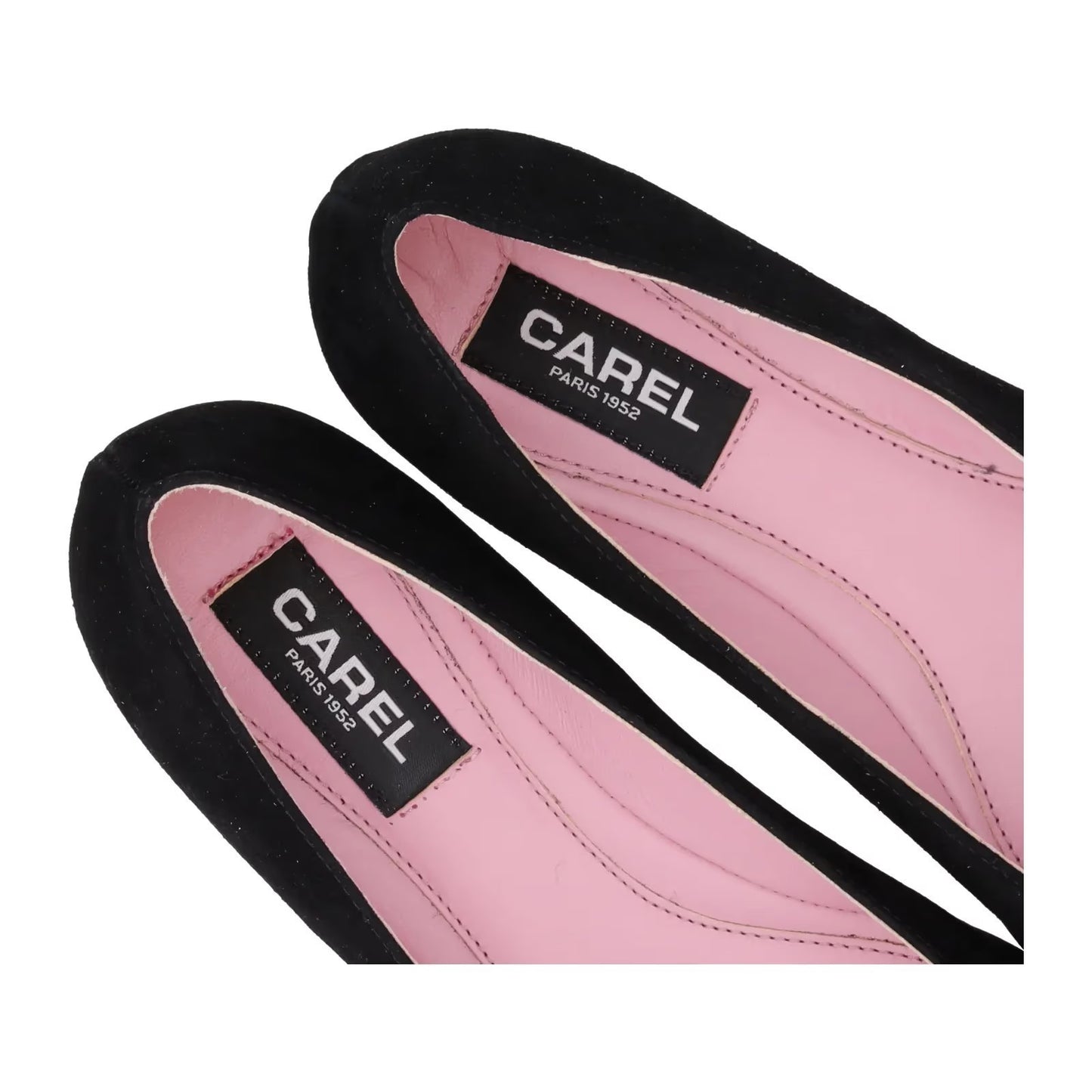 CAREL PARIS Womens Emilie 24 Ballet Flats Black Suede Leather Bow EU 36.5 RRP350 — View 8