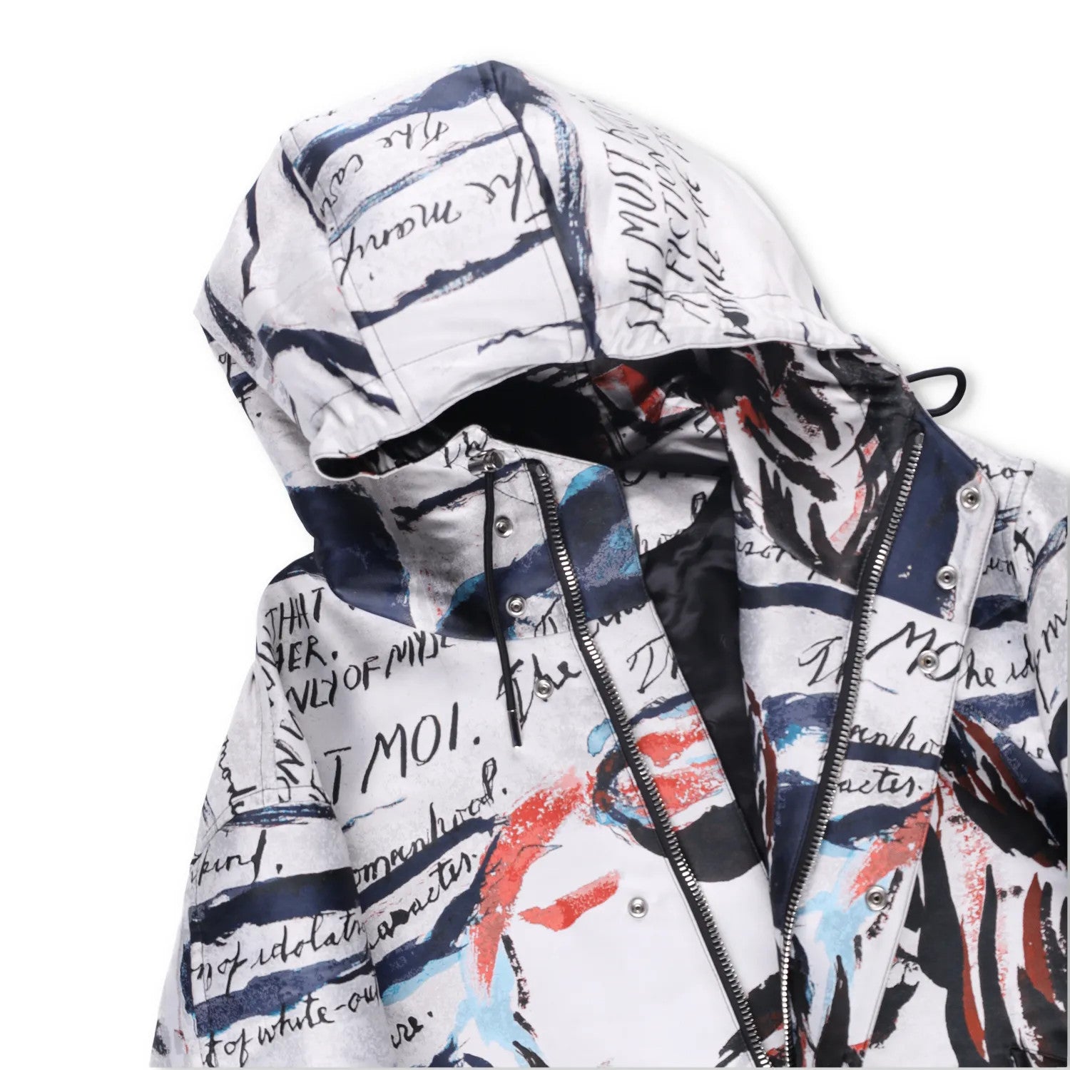 DIOR HOMME Mens Parka Jacket Mona Lisa Multicoloured Hooded Size 48 RRP 6960 — View 6