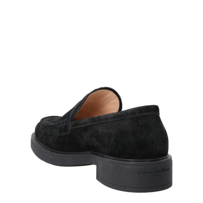 GIANVITO ROSSI Womens Harris Velour Velvet Casual Loafers Black EU 36 RRP 710 — View 5