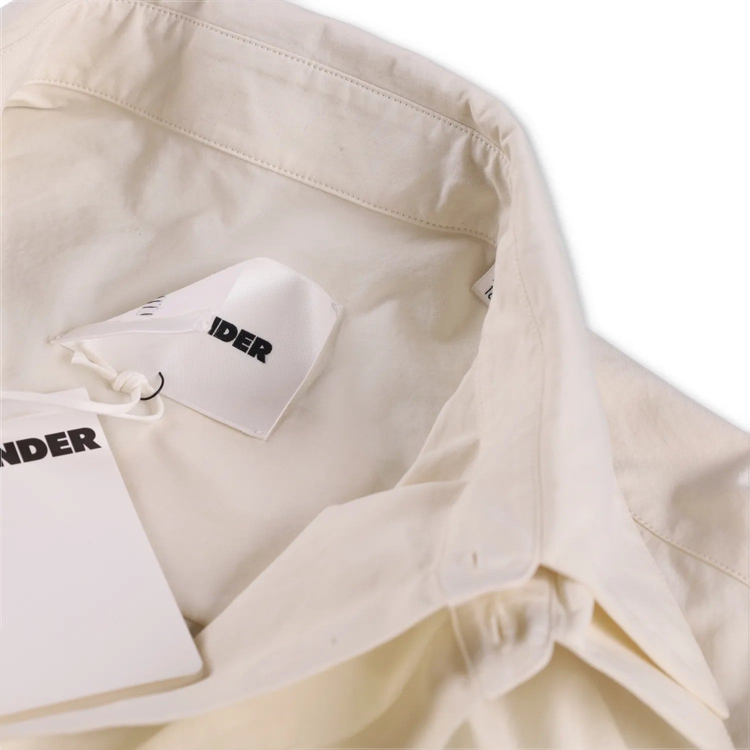 JIL SANDER Mens Button-Up Shirt Jewels Neutrals Collared Long Sleeve 42 RRP 1195 — View 9