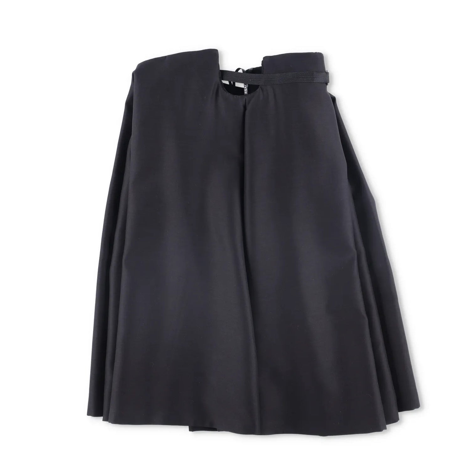 VERSACE Womens Midi Dress Pleated High Rise Wide Leg Silk Black 38 RRP 3520 — View 7