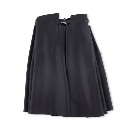 VERSACE Womens Midi Dress Pleated High Rise Wide Leg Silk Black 38 RRP 3520 — View 7