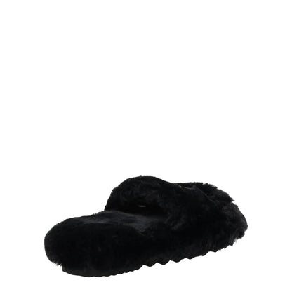 SACAI Womens Hotel Slippers Synthetic Casual Black Faux Fur EU 36 RRP 460 — View 8