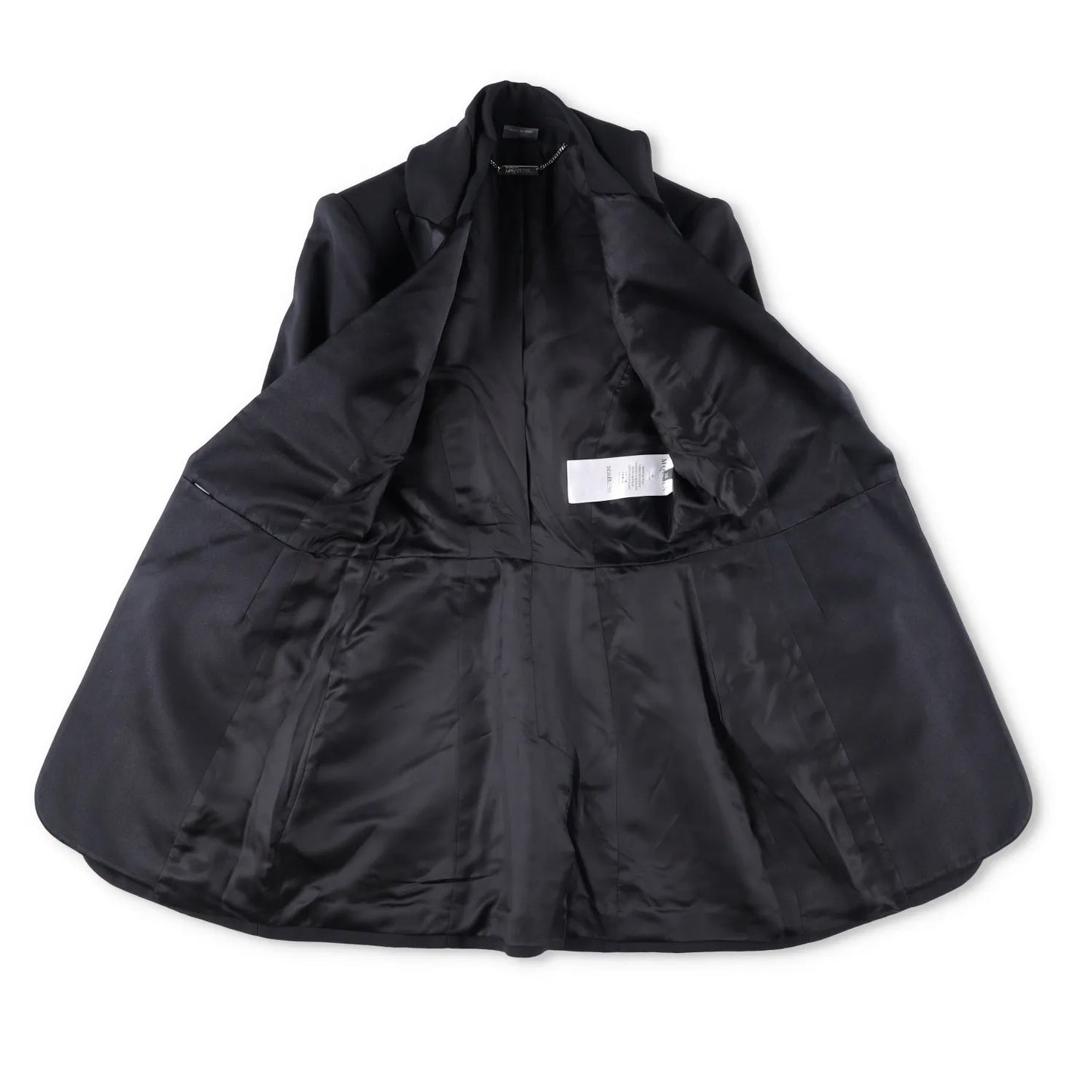 ALEXANDER MCQUEEN Womens Formal Blazer Black Cotton Blend Mid Length 38 RRP 700 — View 11