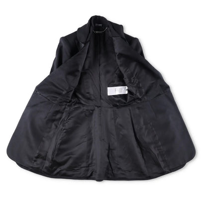ALEXANDER MCQUEEN Womens Formal Blazer Black Cotton Blend Mid Length 38 RRP 700 — View 11