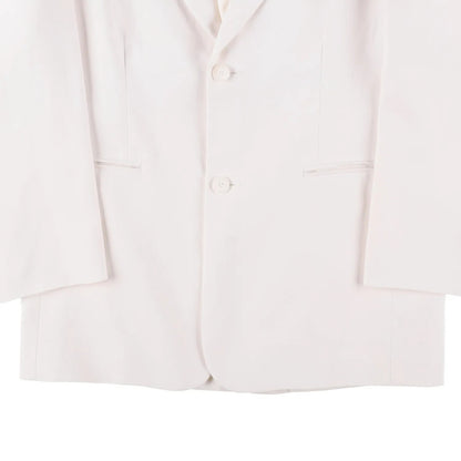 FRANKIE SHOP Womens Aiden Single Breasted Blazer Linen White Size S RRP 350 — View 3