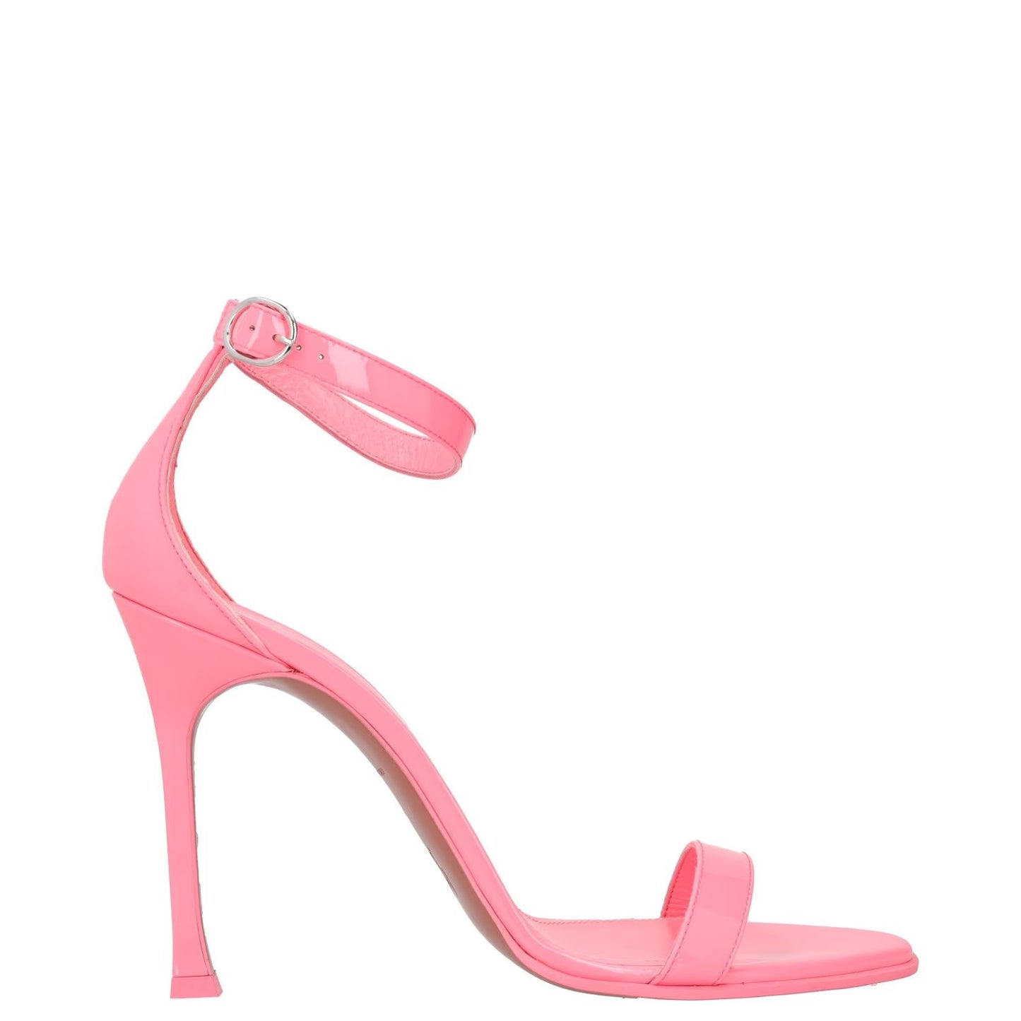 AMINA MUADDI Womens Strappy Heels Pink Leather Stiletto Open Toe UK 7 RRP 600