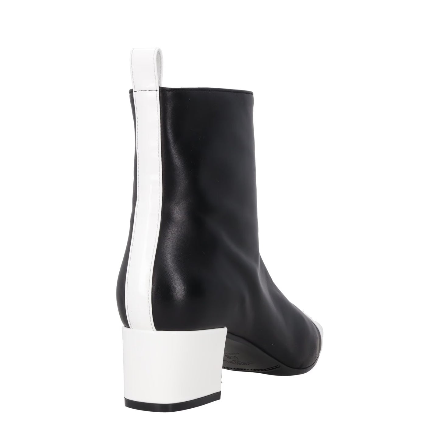 CAREL PARIS Womens Estime Leather Ankle Boot Black Block Heel Toe Cap UK6 RRP445 — View 6