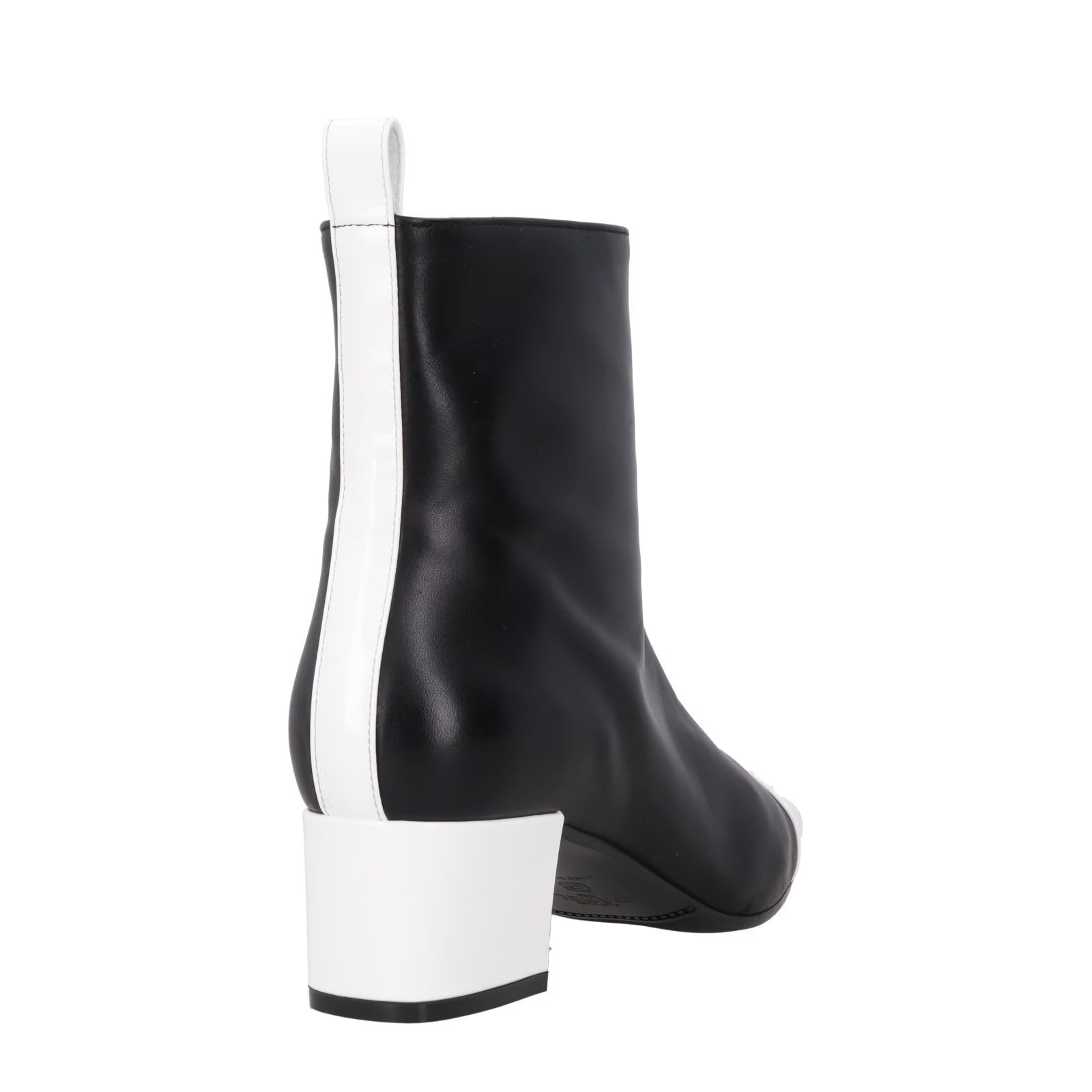 CAREL PARIS Womens Estime Leather Ankle Boot Black Block Heel Toe Cap UK6 RRP445 — View 6