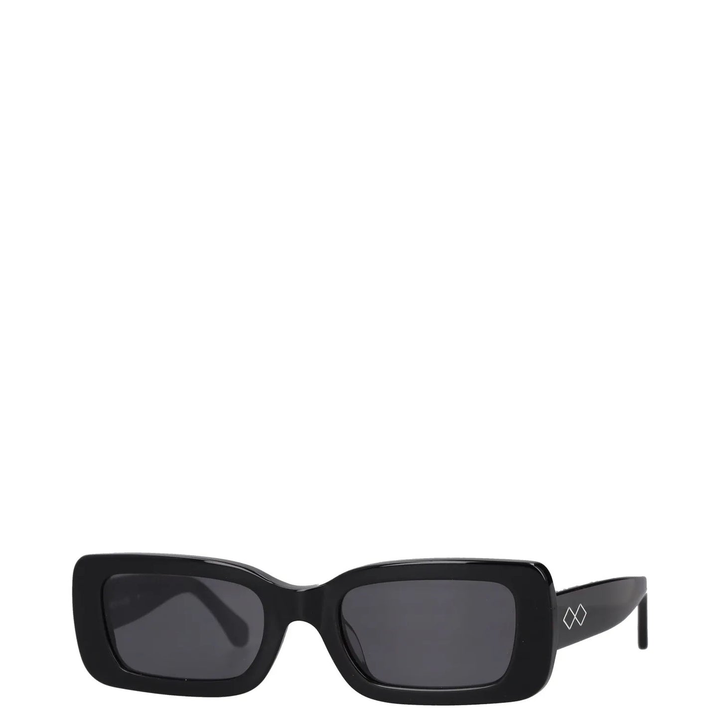 KAREN WAZEN Womens Square Sunglasses Black Acrylic Tinted Lens OS RRP 200 — View 2