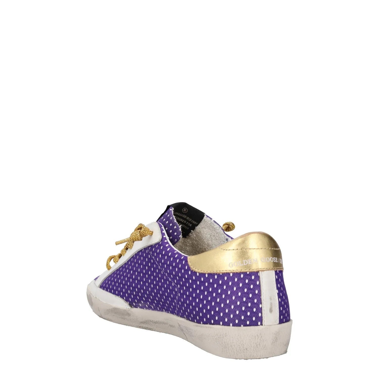 GOLDEN GOOSE Womens Trainers Purple Leather Low Top Lace Up UK 8 RRP 485 — View 5