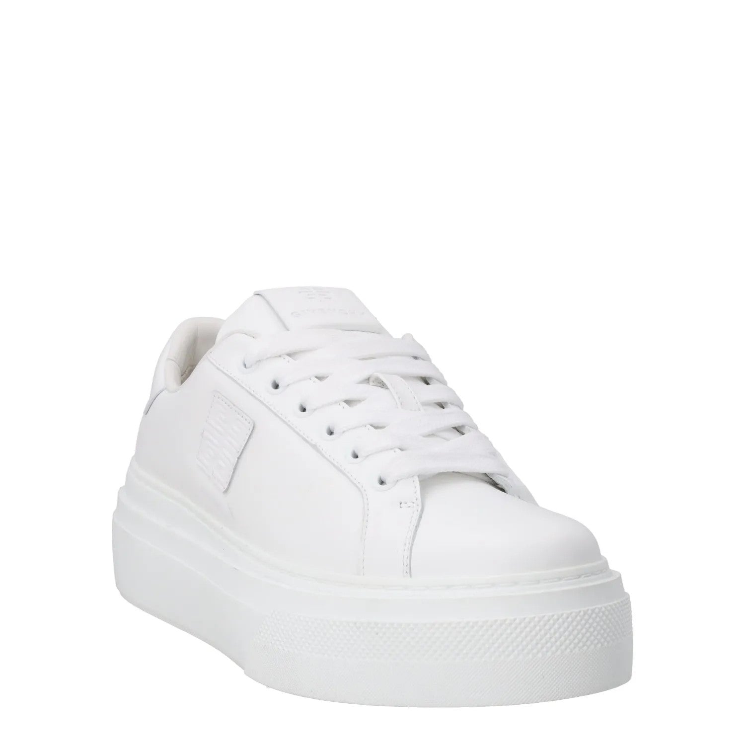 GIVENCHY Womens City Lace-Up Sneakers Leather Low Tops White  UK 5 RRP 625 — View 2