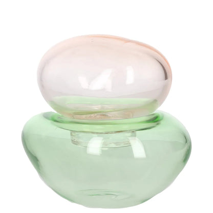 HELLE MARDAHL STUDIO Decoration Container Green Clear Glass Size S RRP 400 — View 5