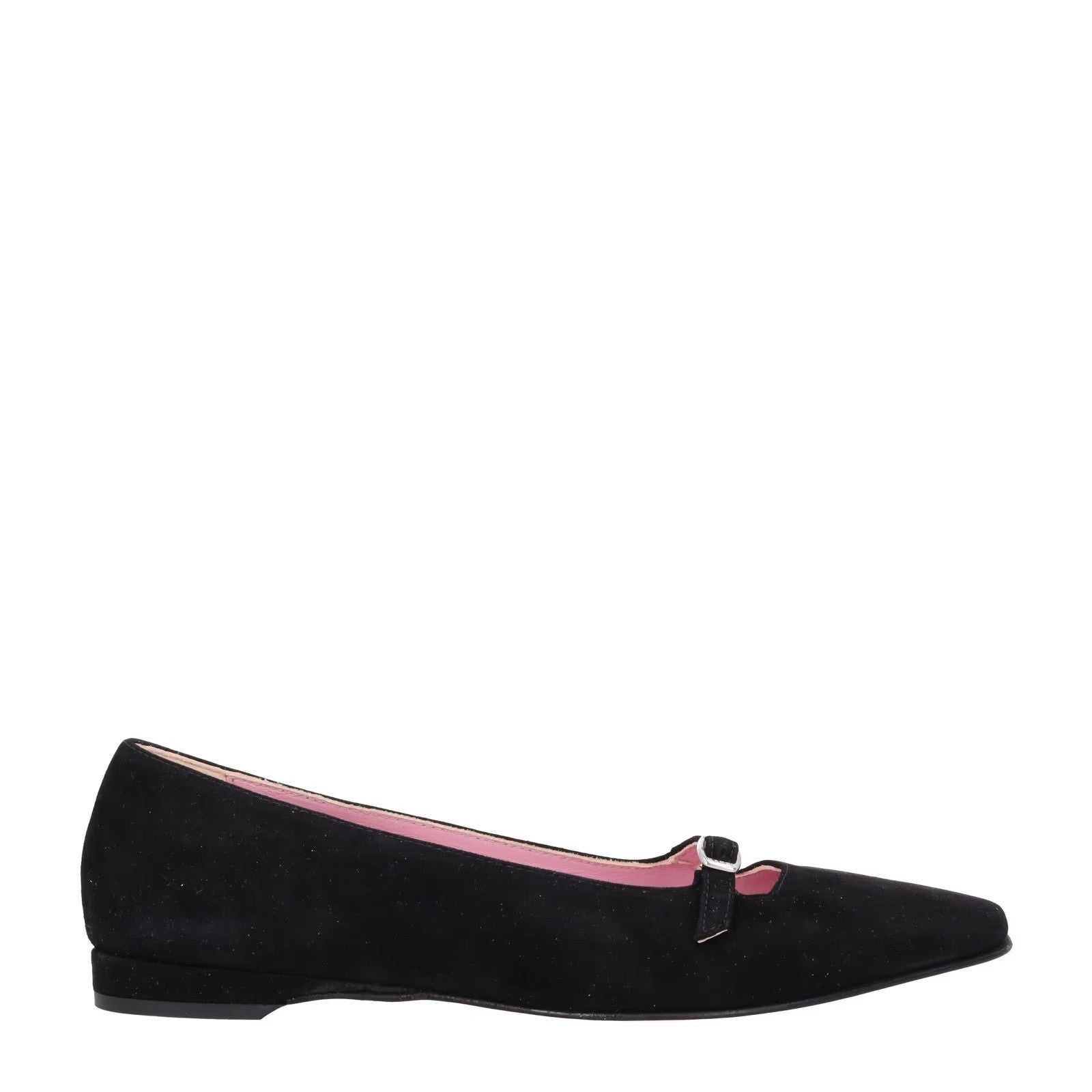 CAREL PARIS Womens Emilie 24 Ballet Flats Black Suede Leather Bow EU 36.5 RRP350