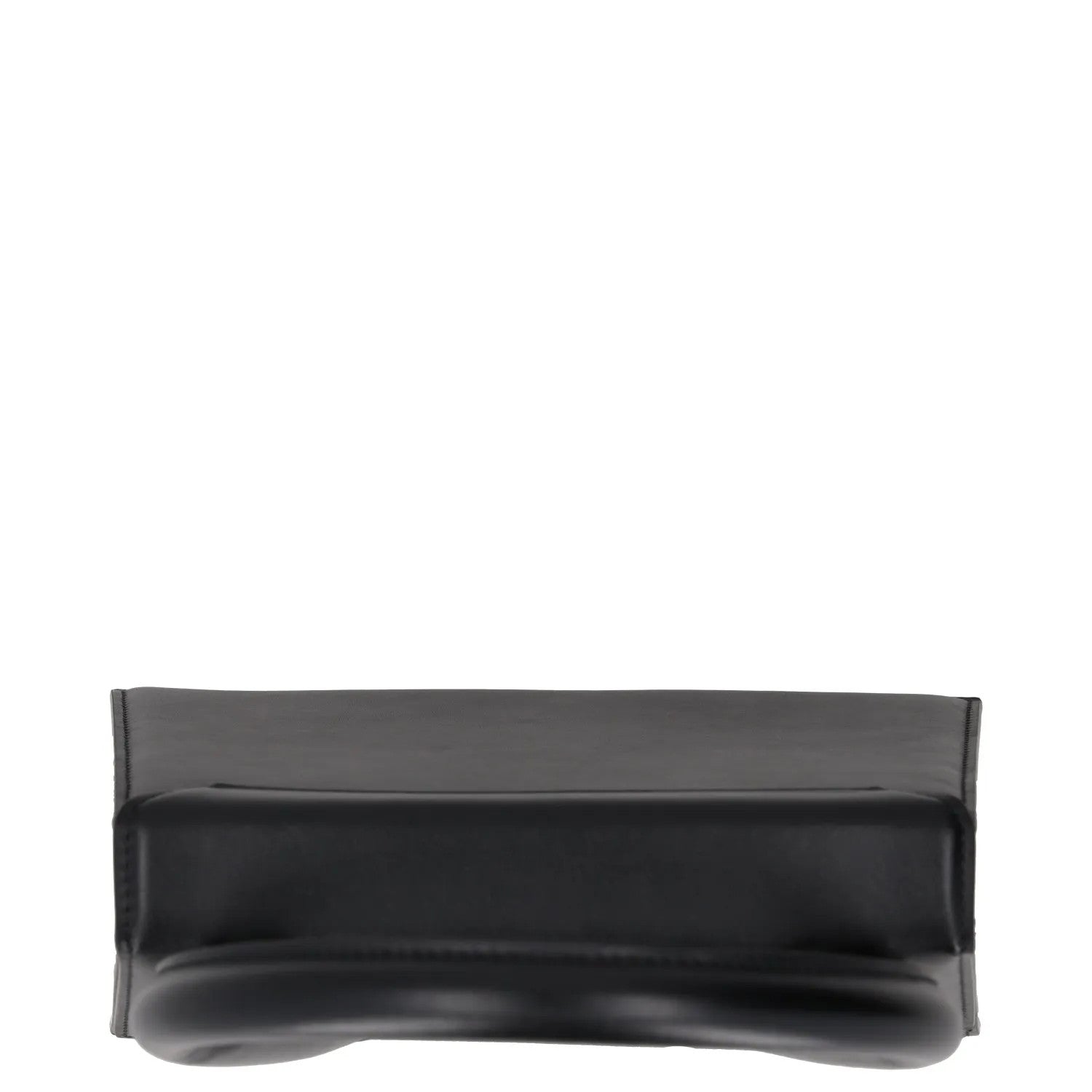 JACQUEMUS Womens Top Handle Bag Black Leather Flap Closure Gold Logo OS RRP 640 — View 7
