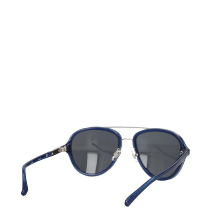 PHILLIP LIM X LINDA FARROW Mens Pilot Sunglasses Blue Acrylic Tinted OS RRP 245 — View 5