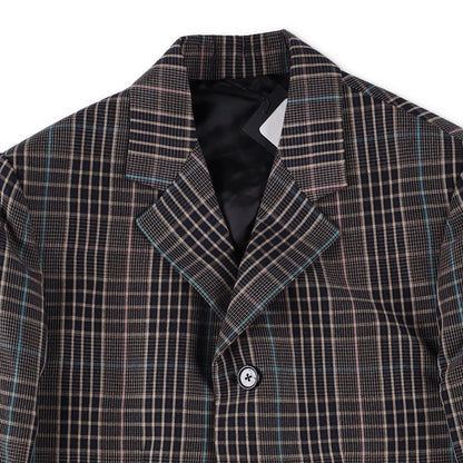 RAF SIMONS Mens Plaid Cotton Blend Jacket Multicoloured Casual RRP 750 — View 6