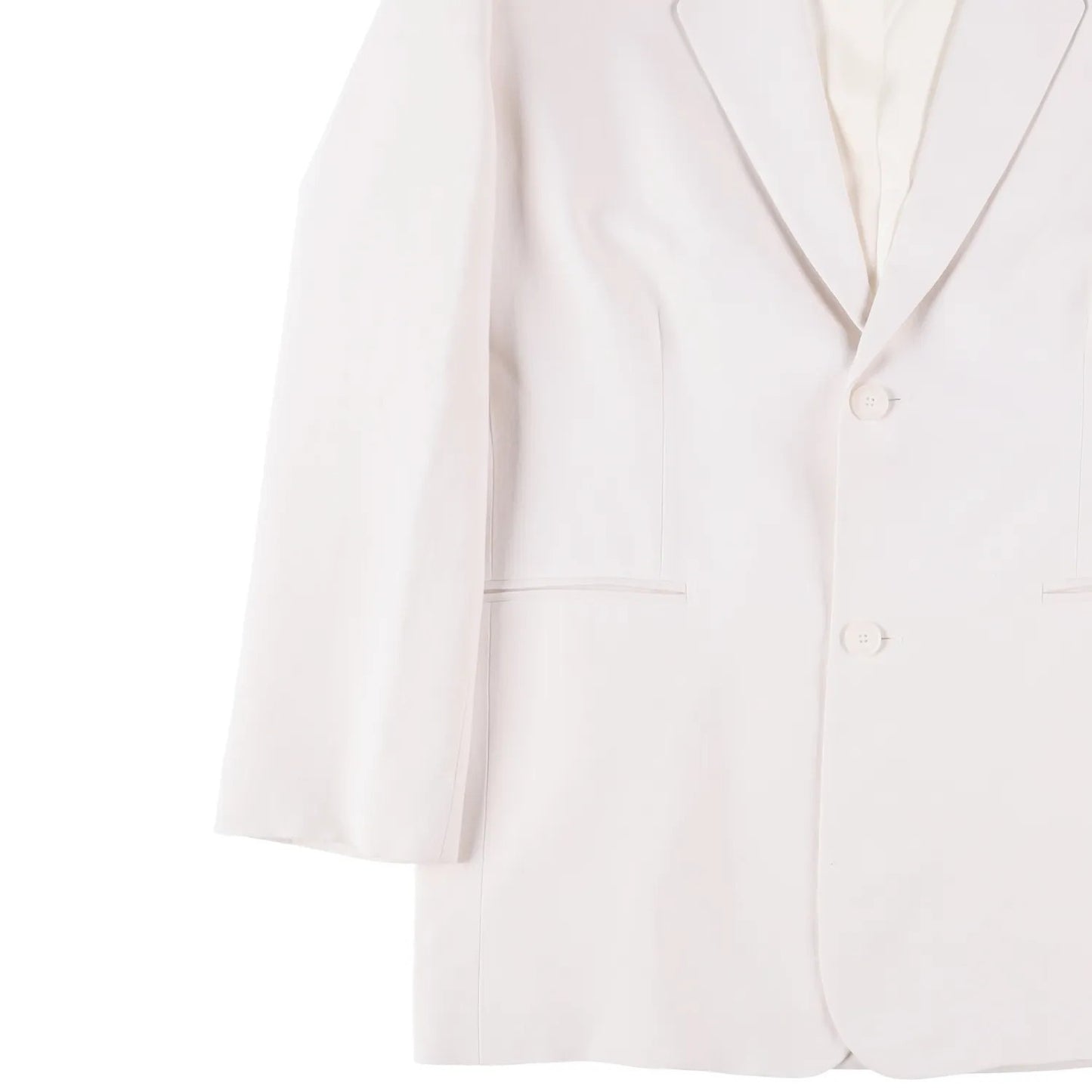 FRANKIE SHOP Womens Aiden Single Breasted Blazer Linen White Size S RRP 350 — View 4
