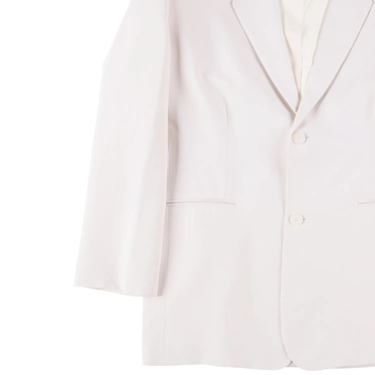 FRANKIE SHOP Womens Aiden Single Breasted Blazer Linen White Size S RRP 350 — View 4