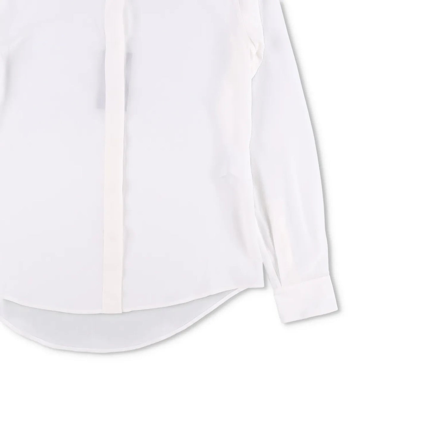 SAINT LAURENT Womens Blouse Long Sleeve Relaxed Fit White Size 36 RRP 660 — View 4