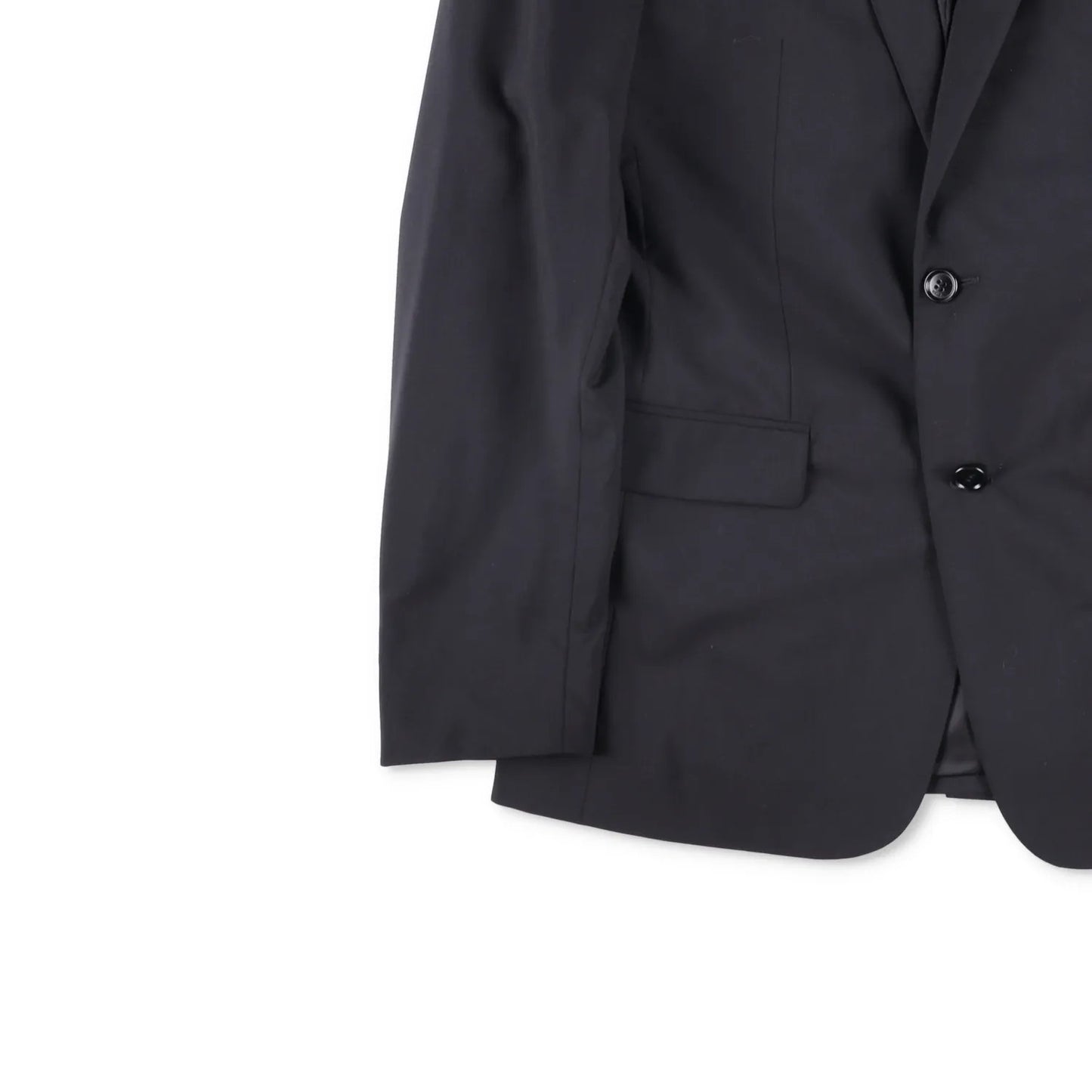 DIOR HOMME Mens Two Button Blazer Mid Length Black Jacket Size 46 R RRP 1500 — View 3